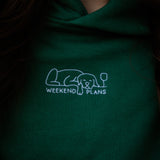 Unisex Hoodie "WEEKEND PLANS" Forest