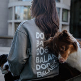 Unisex Sweater "DOG LIFE BALANCE" Grey