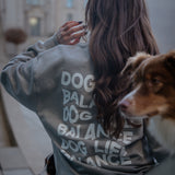 Unisex Sweater "DOG LIFE BALANCE" Grey