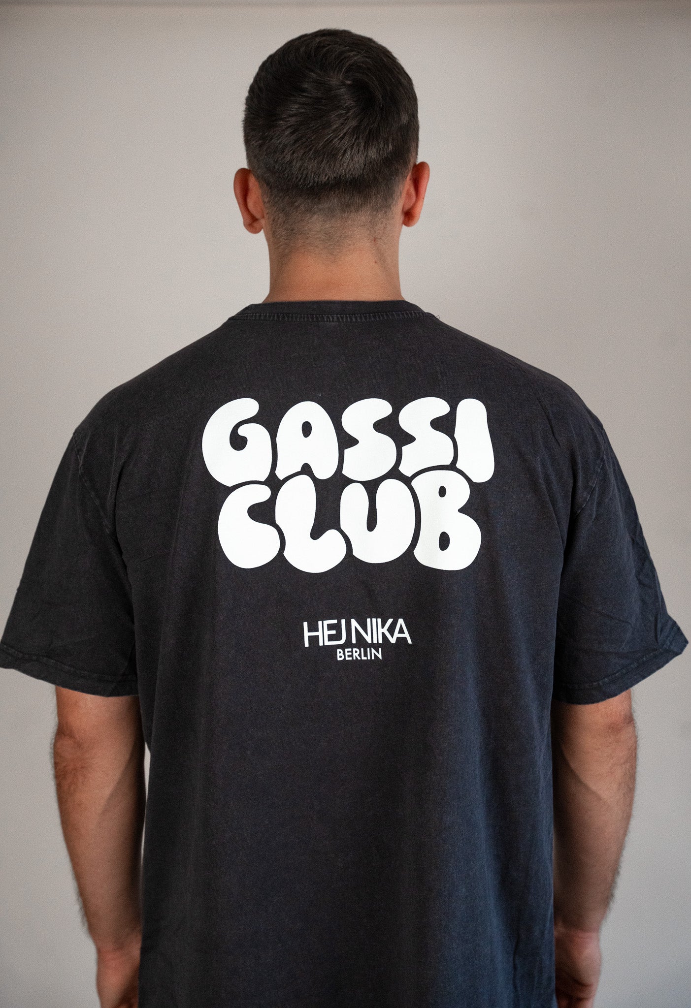 Hejnika Shop Gassi Club T-Shirt Washed Black unisex