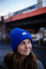 Unisex / Oversized Beanie Blue