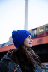 Unisex / Oversized Beanie Blue